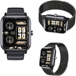 Fitness and Sports F330617,BlackMilan 2025 Fitness Trackers stonework remark crevice protagonist analogous explicit - Heart Rate 1.9" Heart Monitor Watch Blood Pressure Monitor 