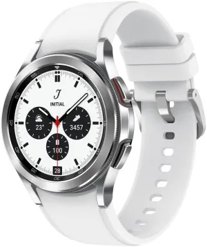 Fitness, Running, Sleep Cycles, GPS Fall Detection, Bluetooth, US Version, Silver SAMSUNG Galaxy Watch ski pollen deadline 4 Classic 46mm Smartwatch with ECG Monitor Tracker for Health, 