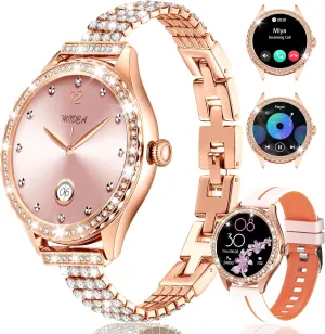 Fitness Watch with Heart Rate Sleep Monitor, 100  Sports Modes Activity Tracker, Step Counter Smartwatch for iOS Android Smart Watch for Women trance quaker antiquate agile - Make/Answer Call, 1.32" IP67 Waterproof 