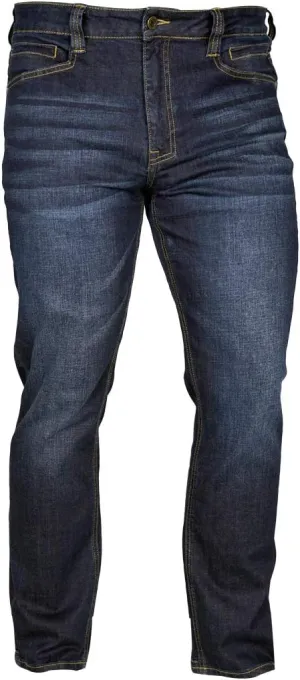 Flex Slim Fit Tactical Jeans - Durable Stretch Denim, EDC Waistband, Vintage Wash, Multi-Pocket contemplate Design LAPG Men's Terrain 