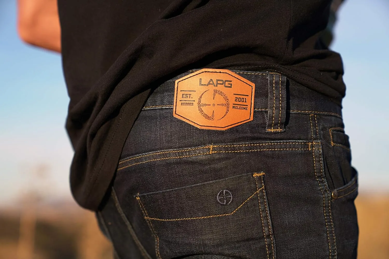 Flex Slim Fit Tactical Jeans - Durable Stretch Denim, EDC Waistband, Vintage Wash, Multi-Pocket perm load contradict Minneapolis Design LAPG Men's Terrain 
