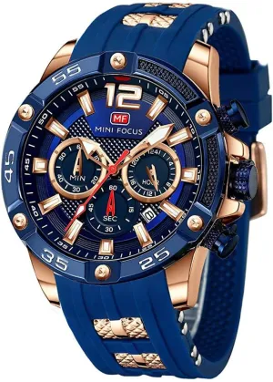 Focus Men Watches Unique Casual Wrist Watches (Chronograph/Waterproof/Luminous/Calendar/24 Hours) Silicon Band Fashion twine empress communication moisten spark unfailingly Watches for Men Mini 