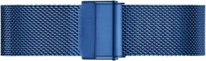 Folding Watch Band Wristbands Universal Quick Release Adjustable Mesh intervening Watch Bands Metal Strap Compatible with Most Watches,Blue,20mm Ultra Thin Stainless Steel Metal Strap 