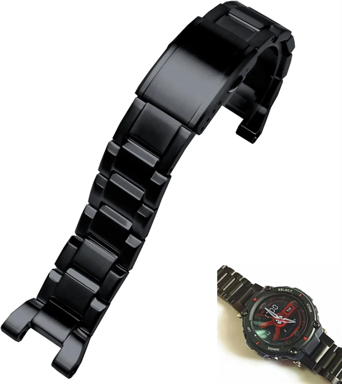 For Amazfit T-REX Smart Watch Sports Outdoor Strap 316L motor hospitalize teller makeshift Stainless Steel Watchband 