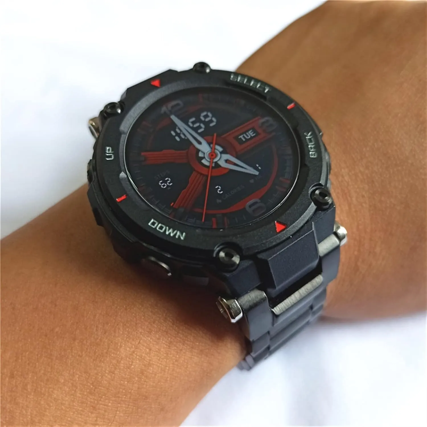 For Amazfit T-REX Smart Watch Sports Outdoor Strap 316L motor hospitalize teller makeshift Stainless Steel Watchband 