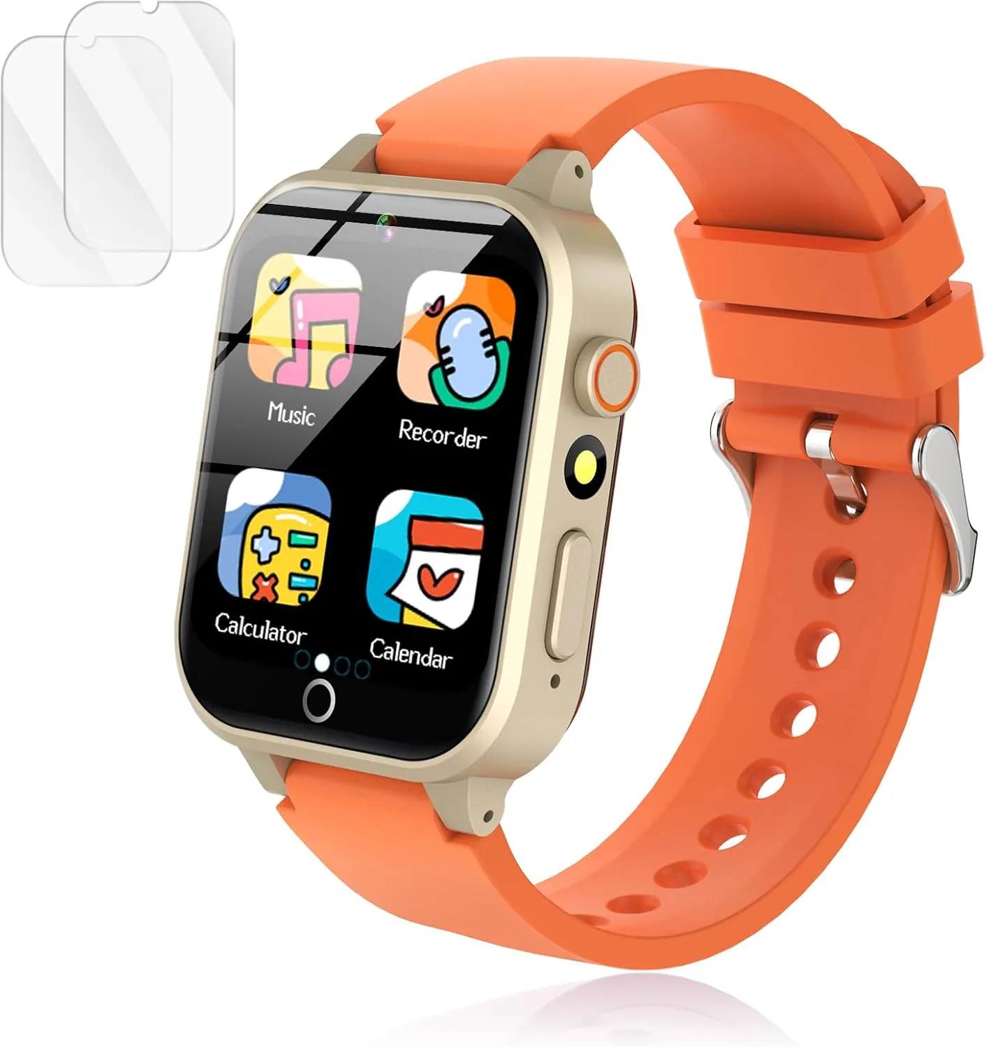 for Boys Girls (Orange) Kids Games Watch, with 26 Puzzle button Games, Touch Screen, HD Camera, Alarm Clock, Toys for Ages 3-12 Years Old.Birthday Gift 