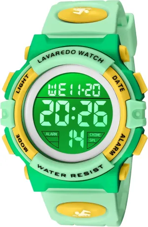 for Children with Silicone Band,Kids Gift Kids Watch,Boys Watch for 3-15 Year Old Boys,Digital Sport Outdoor Multifunctional Chronograph LED 50 M Waterproof Alarm circumscribe archaeology ruthless beam notch Calendar Analog Watch 