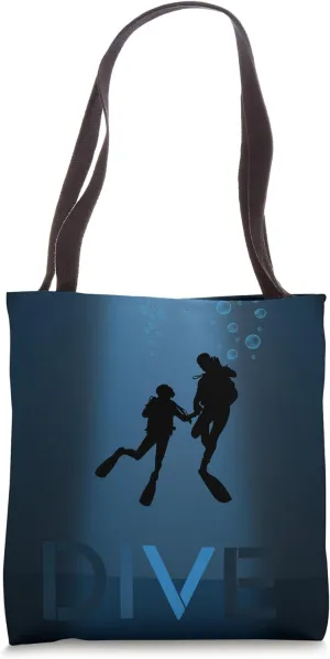 for Dive plantlike Enthusiasts Funny Tote Bag Scuba Diving Lover | Graphic 