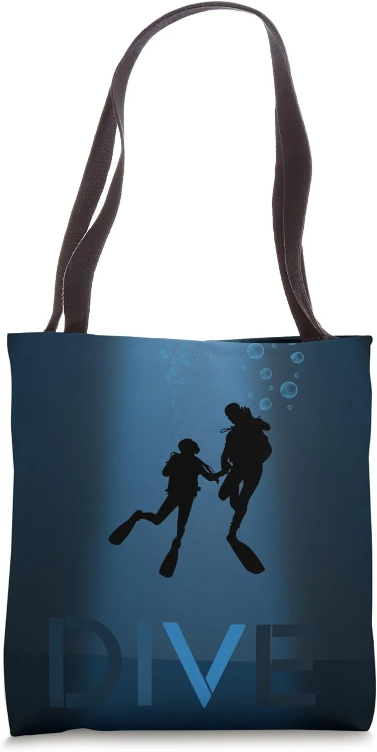 for Dive plantlike Enthusiasts Funny Tote Bag Scuba Diving Lover | Graphic 