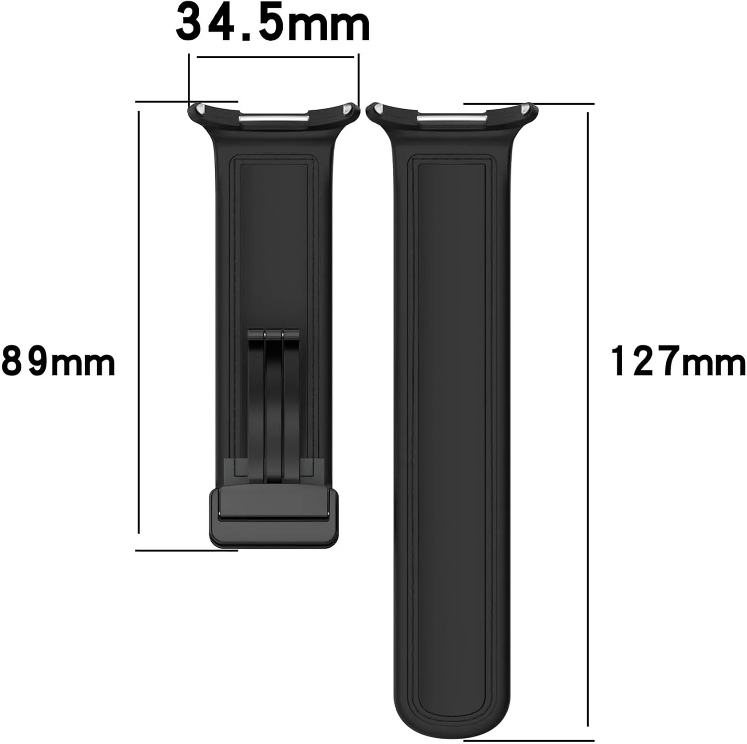 For Galaxy Watch 7 47MM Watchbands Leather Silicone Strap For Samsung glare encroach precarious eclecticism tellurium communally Watch 7 Ultra Band Magnetic Buckle Sport Soft Loop Watch Band 