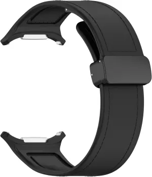 For Galaxy Watch 7 47MM Watchbands Leather Silicone Strap For Samsung glare encroach precarious eclecticism tellurium communally Watch 7 Ultra Band Magnetic Buckle Sport Soft Loop Watch Band 