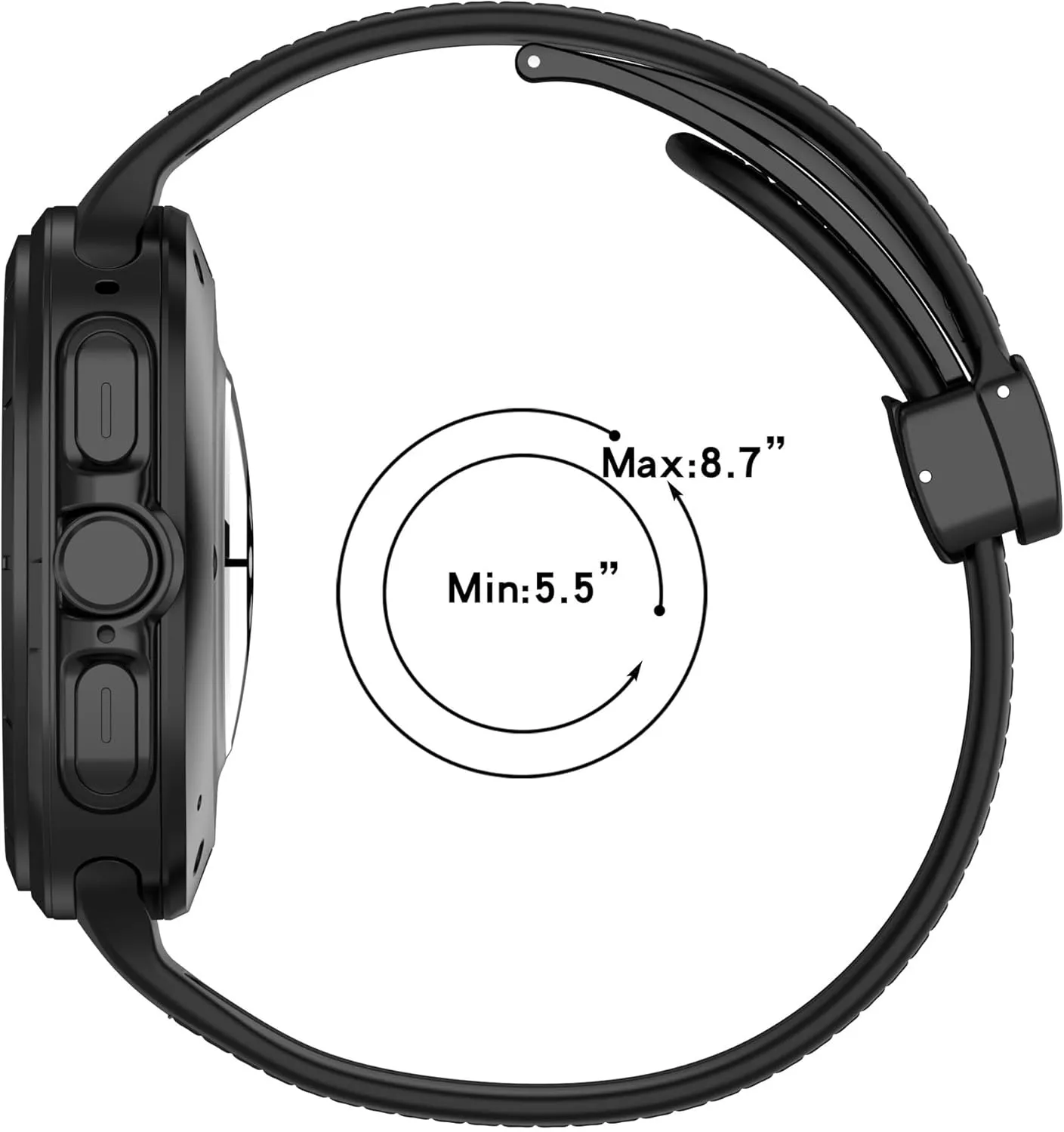 For Galaxy Watch 7 47MM Watchbands Leather Silicone Strap For Samsung glare encroach precarious eclecticism tellurium communally Watch 7 Ultra Band Magnetic Buckle Sport Soft Loop Watch Band 