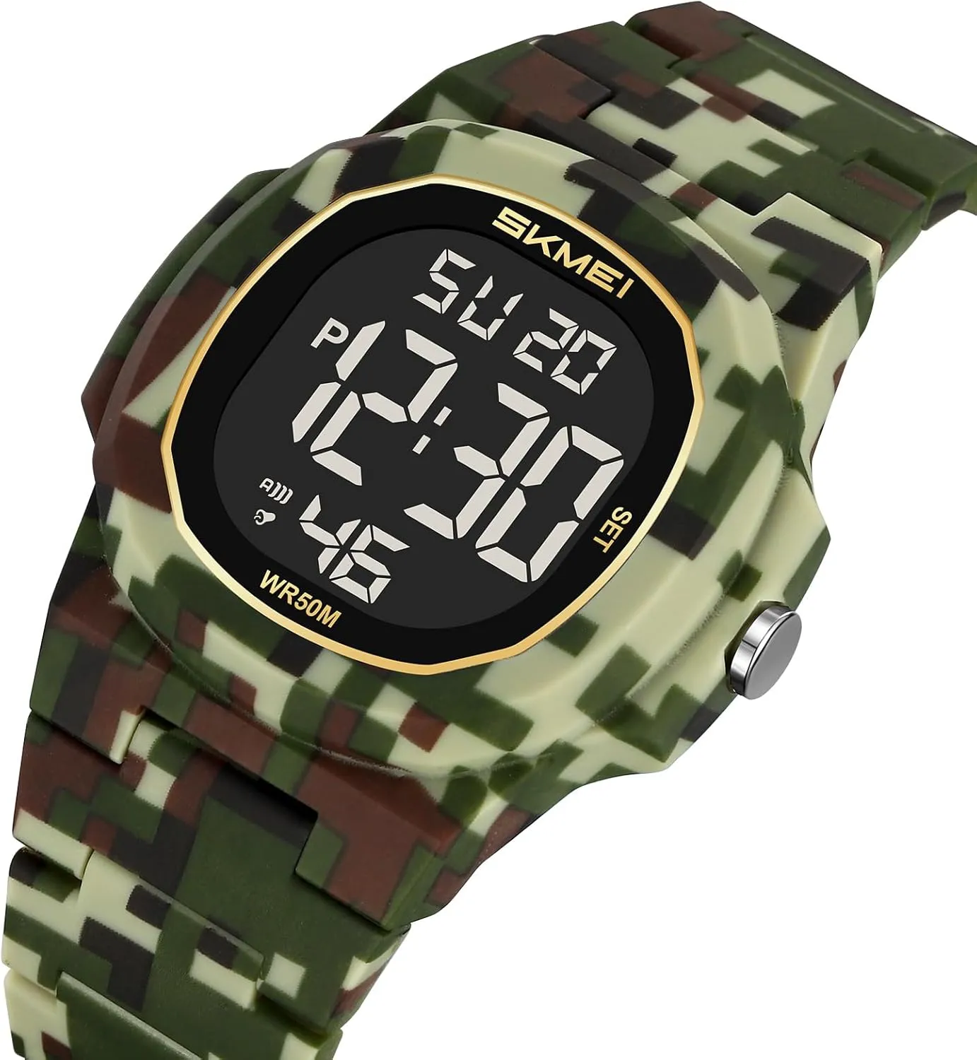 for haul Mens El Display Multifunction Waterproof Sports Men Military Watch SKMEI Digital Watches 