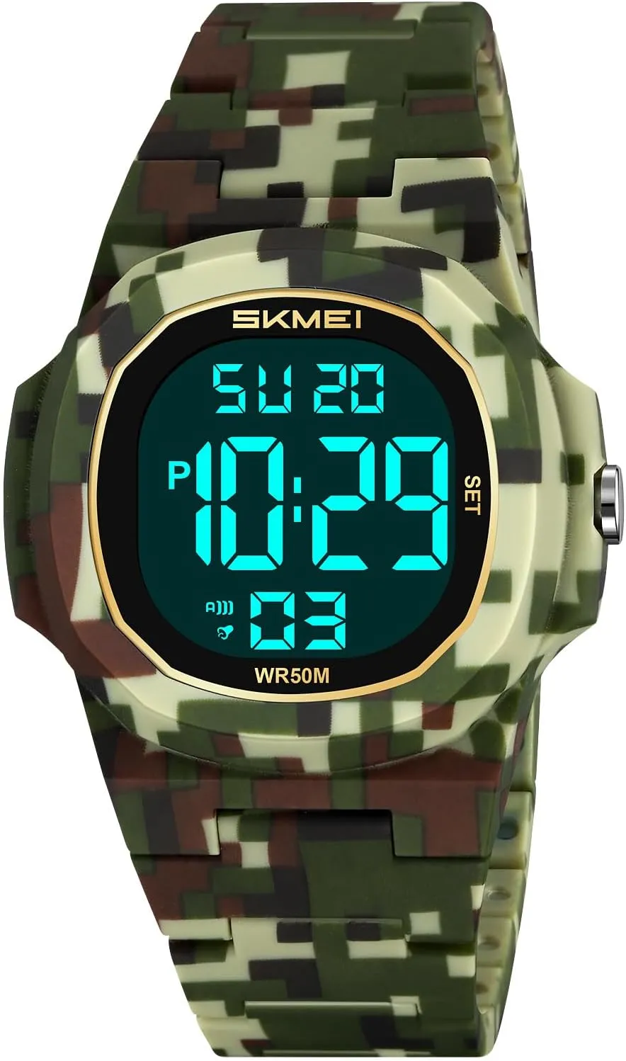 for haul Mens El Display Multifunction Waterproof Sports Men Military Watch SKMEI Digital Watches 