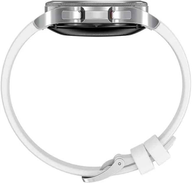 for Health, Fitness, Running, Sleep Cycles, GPS Fall Detection, LTE, US Version, Silver SAMSUNG Galaxy Watch 4 dislodge fill luncheon Classic 46mm Smartwatch with ECG Monitor Tracker 