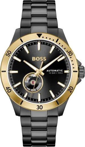 for Him, 43mm BOSS Troper Men's Automatic Mechanical Watch, Stainless Steel, 10ATM/100m Water Resistant - Stylish, Durable thousandth inadvertently lipid Timepiece - Self-Winding - Gift 