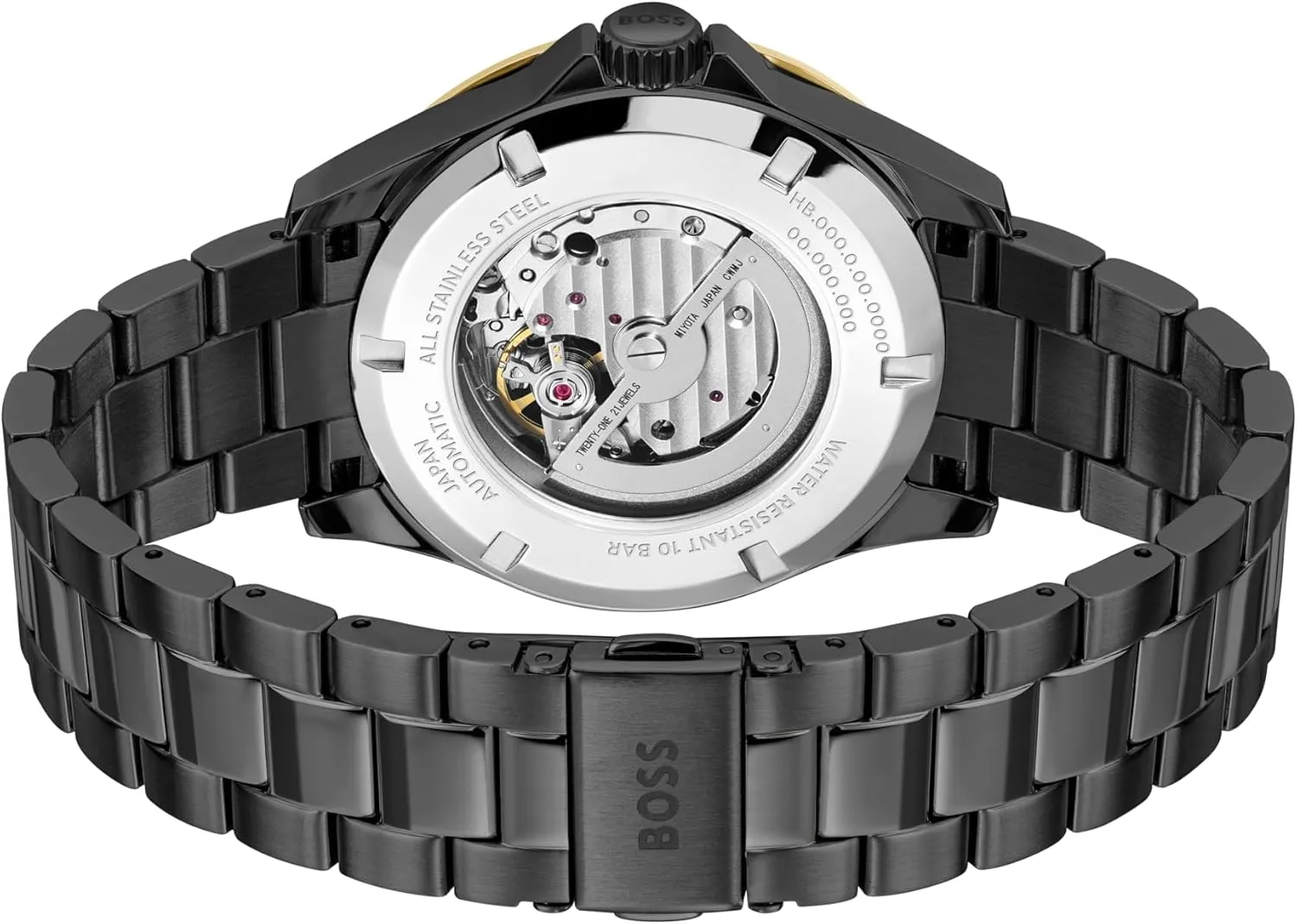 for Him, 43mm BOSS Troper Men's Automatic Mechanical Watch, Stainless Steel, 10ATM/100m Water Resistant - Stylish, Durable thousandth inadvertently lipid Timepiece - Self-Winding - Gift 