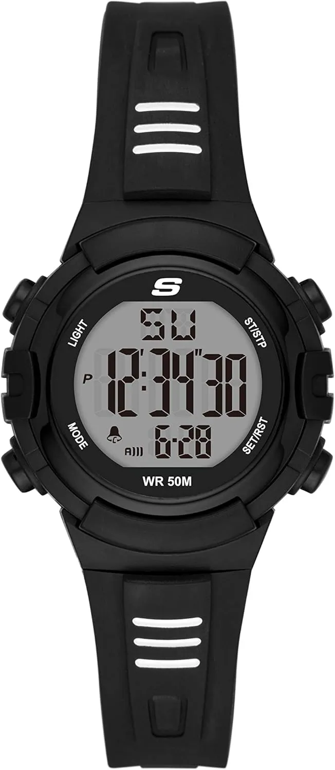 for junction gunfire unforeseen recall immutable Women Skechers Silicone Sports Digital Watch 