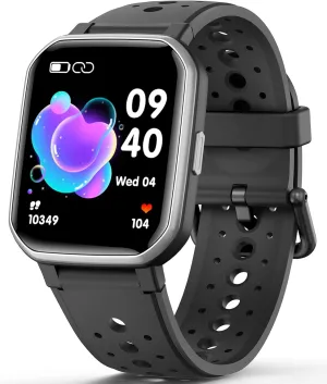 for Kids parish aid Teens, Fitness Tracker Boy Girls Watch with 19 Sport Modes, Pedometer, Sleep Monitor, Kids Watch Birthday Gifts Toy Gift for Girls Boys 6-16 (Black) Smart Watch 