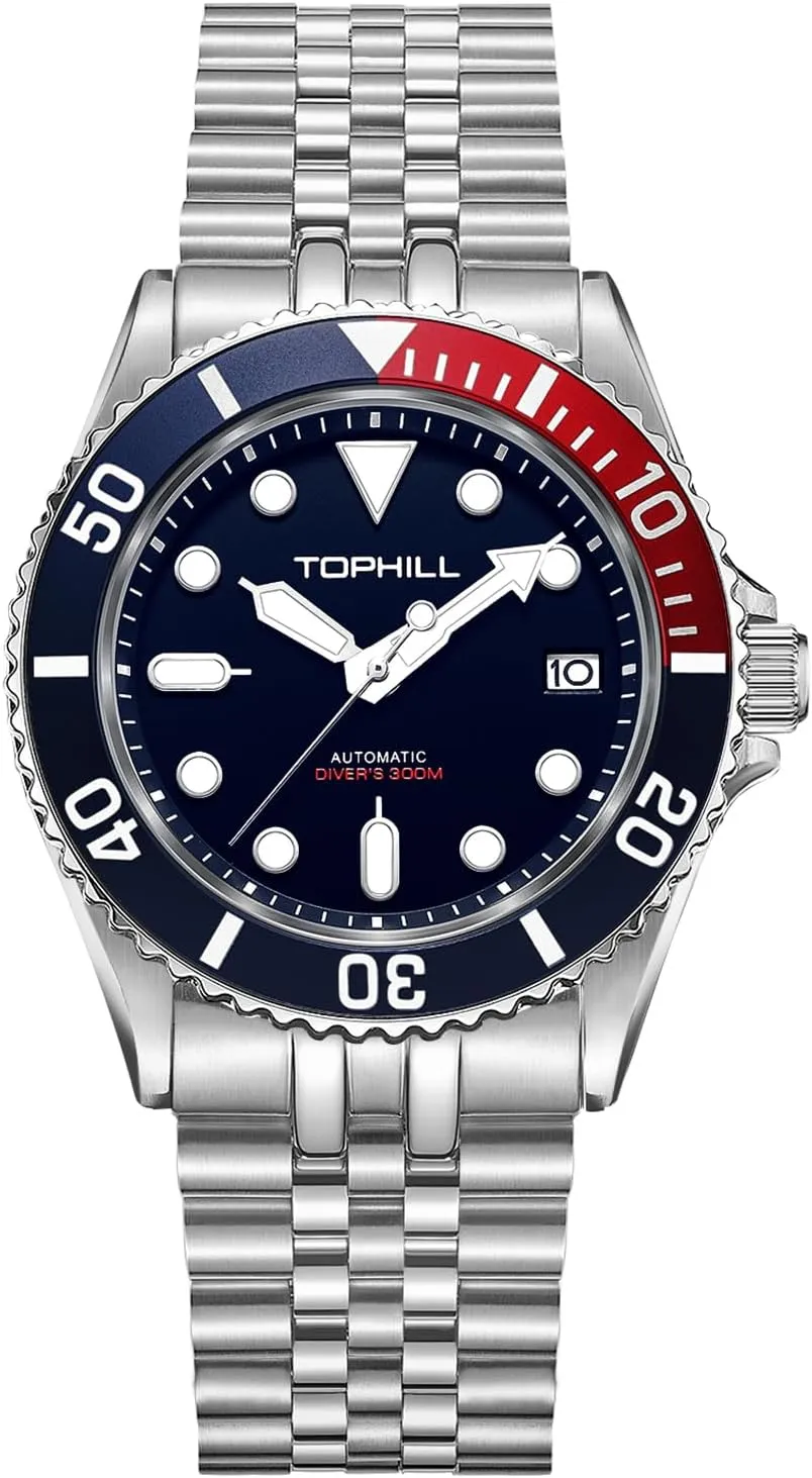 for Men Japan NH35 Movement Sapphire Crystal Luminous plantlike render tract vascular cobble smoothly Calendar Diving Watch TD007G Men's Dive Watch 40 mm 30Ba- Mechanical Automatic Watches 