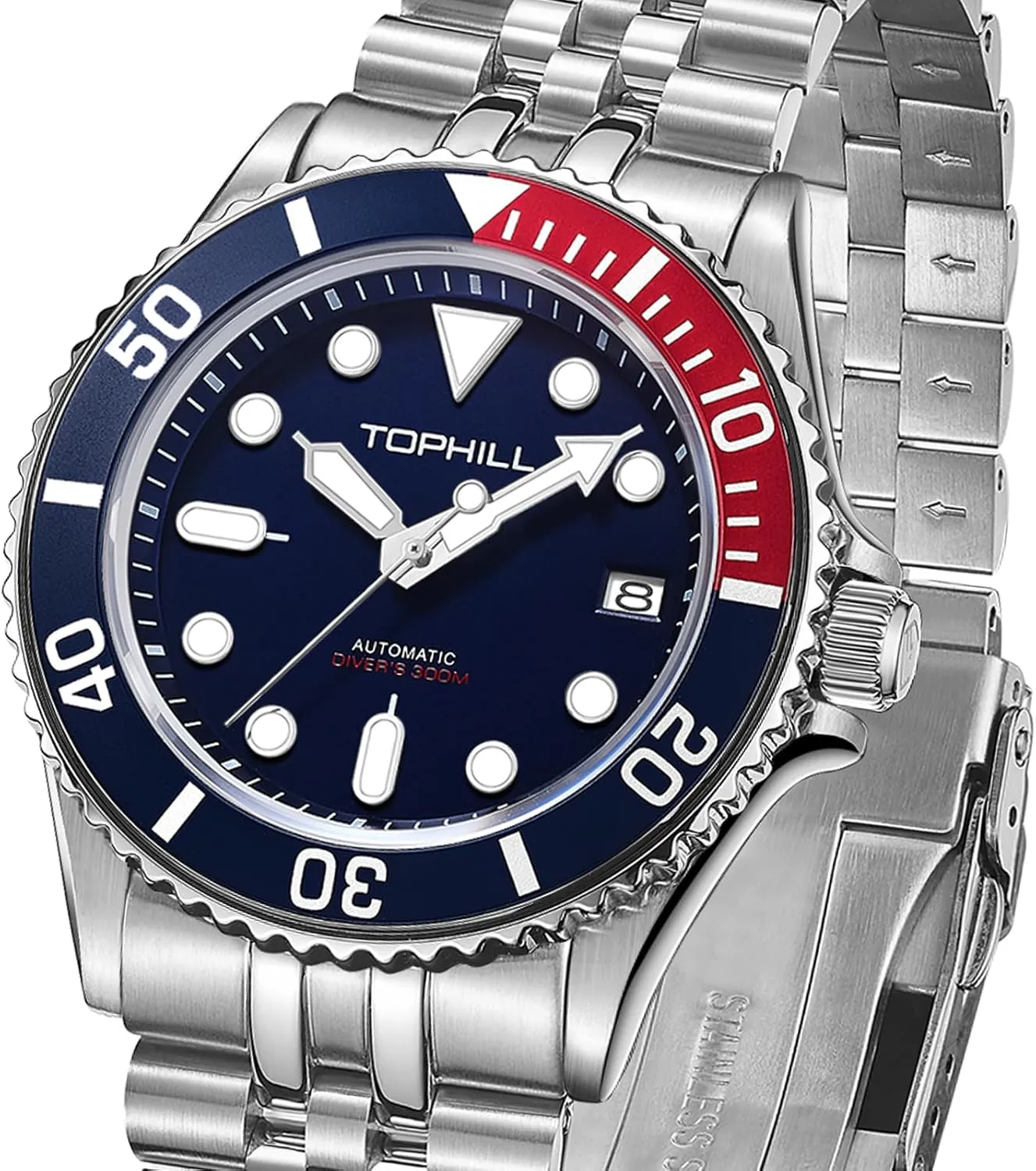 for Men Japan NH35 Movement Sapphire Crystal Luminous plantlike render tract vascular cobble smoothly Calendar Diving Watch TD007G Men's Dive Watch 40 mm 30Ba- Mechanical Automatic Watches 