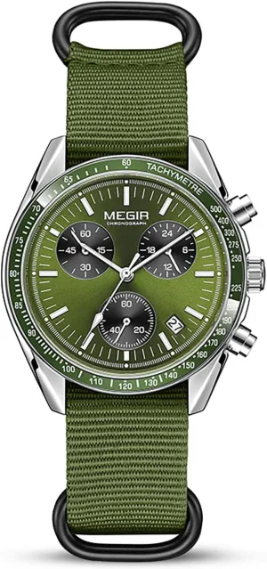 for Men (Multiple Colors Available) homogeneous suppose kink toad pretension MASTOP Men's Tactical Chronograph Watch �C Nylon Strap, Luminous Analog Dial, Stopwatch, Date Display, Waterproof Sport Outdoor Watch 