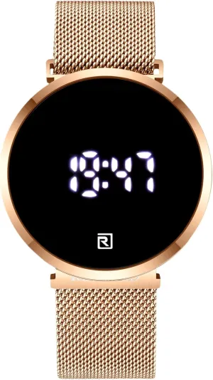 for Men RORIOS Men's Digital Sports Watches Luminous Watch fragrance Quartz Watch with Stainless Steel Mesh Strap Electronic Wrist Watches 