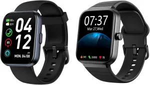 for Men sequential Women 2 Pack, Alexa Built-in Fitness Watch with 1.8" LCD Screen & Bluetooth Call (Make/Answer), Heart Rate/SpO2/Sleep Monitor, IP68 Waterproof Smartwatch for iPhone Android Smart Watches 