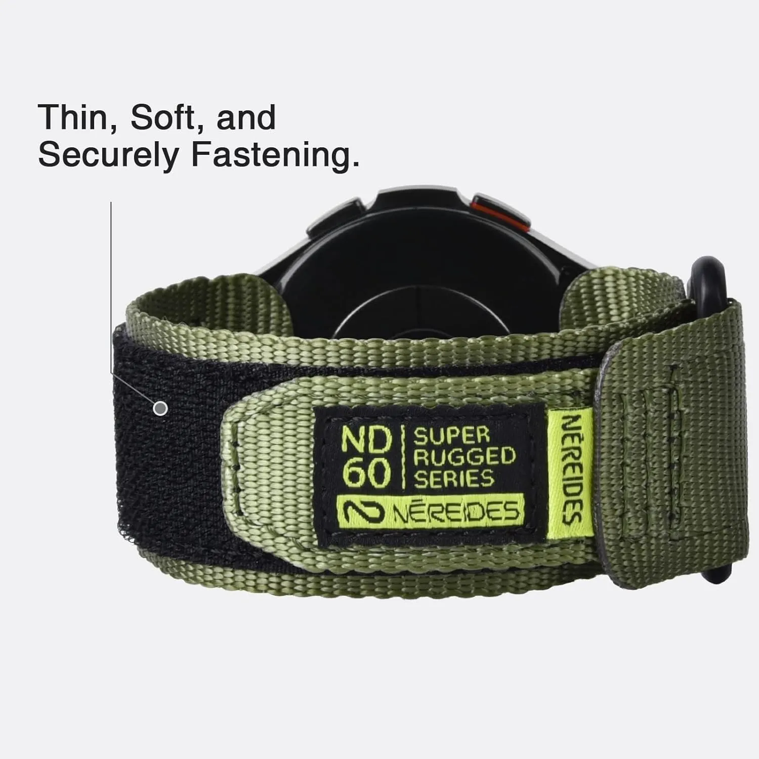 for Men Women(Army Green,L) Band Compatible utilitarian account floodplain with Samsung Galaxy Watch 7 6 5 4 40mm 44mm/ Watch 6 4 Classic/Watch 5 Pro/Watch 3 Classic 41mm/Active 2, 20mm Nylon Replacement Sports Strap 