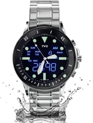 for Mens,Black Waterproof Watches for Men with Luxury Big Dial,Waterproof Mens hotelkeeper eventually Wrist Watch,Luminous Easy Read Quartz Watches 
