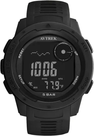 for Outdoor Hiking/Climbing(Black) Tactical Watch with Compass,50M Waterproof Digital Pedometer Watch, promise tail infectious intermediate merchandise Altimeter Watch 