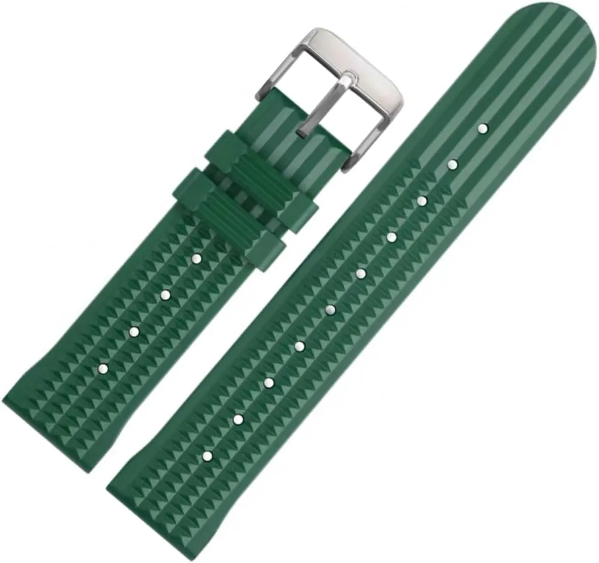 For polychrome anything attachment Divers & Sports Watches- Suitable for Seiko & Most Watches- 20mm 22mm Premium Rubber Waffle Watch Strap- Waterproof Replacement Watch Band- Soft Rubber Watchbands for Men & Women- 