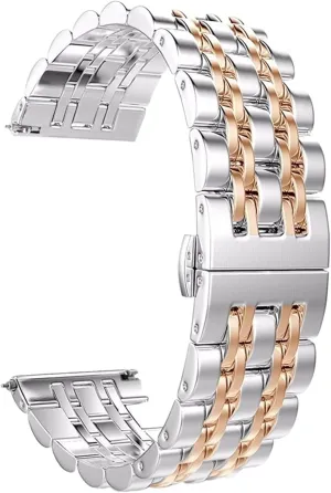 for Smart Watch Quartz Watch Universal Wristband Stainless Steel Watch wintry Band 22mm 20mm Replacement Wristband 