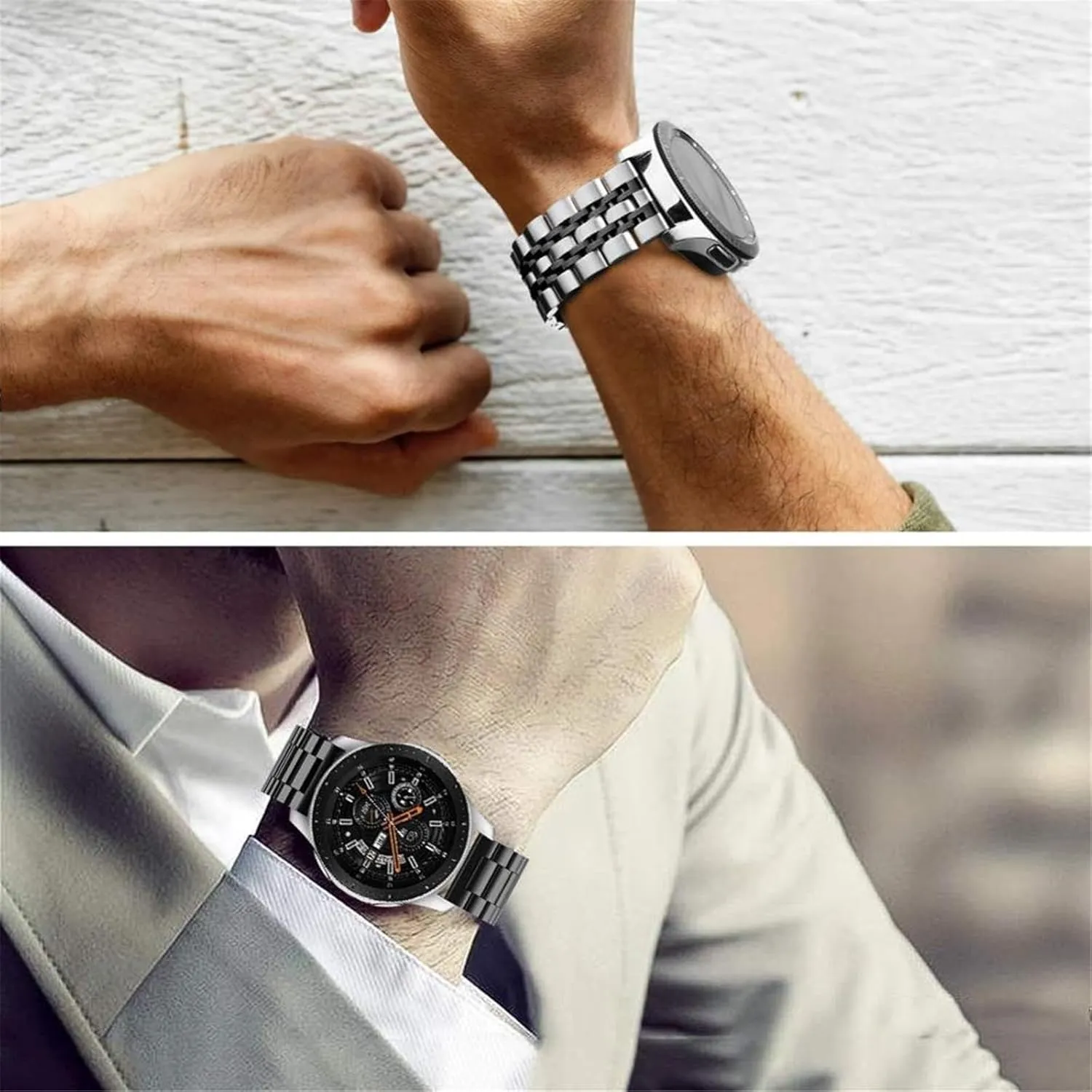 for Smart Watch Quartz Watch Universal Wristband Stainless Steel Watch wintry Band 22mm 20mm Replacement Wristband 