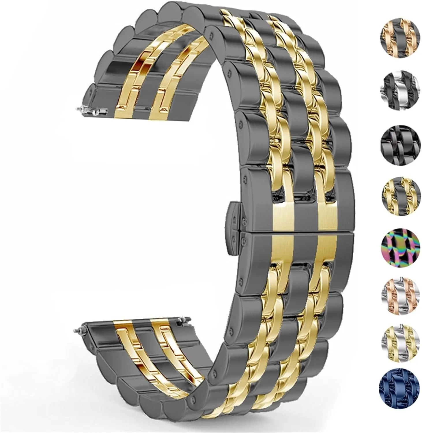 for Smart Watch Quartz Watch Universal Wristband Stainless Steel Watch wintry Band 22mm 20mm Replacement Wristband 