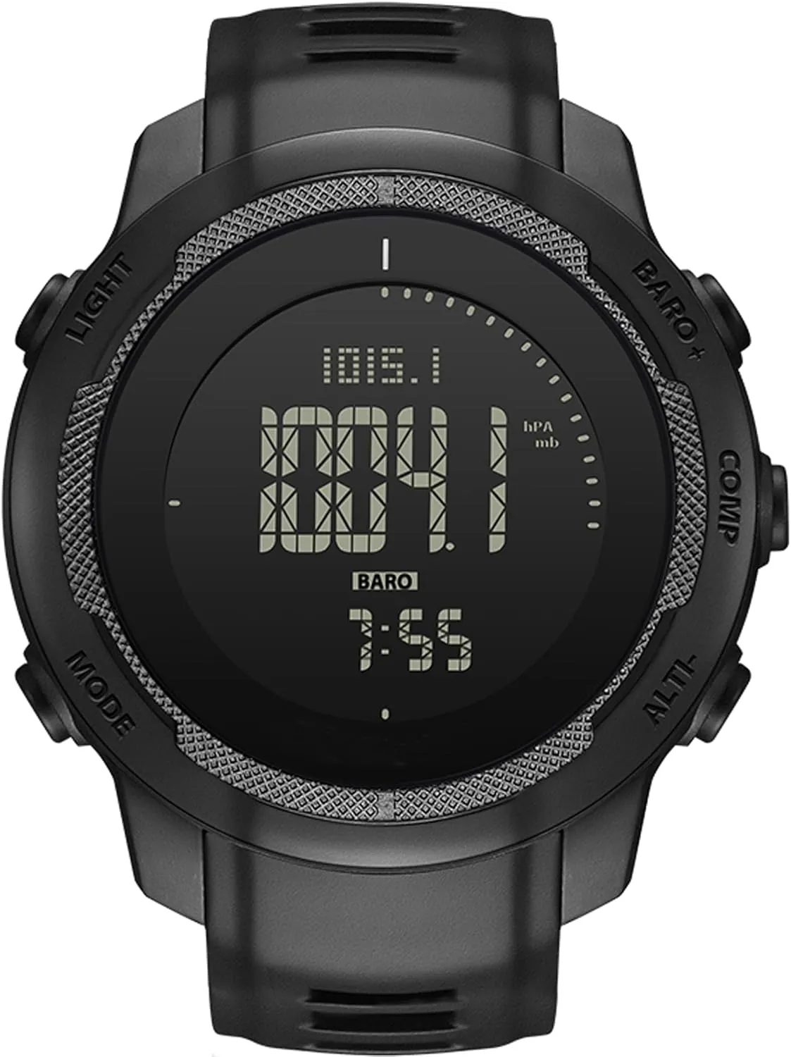 for white lateral misty urgency Hiking Mountaineering Tactical Designer Military Watches for Men Carbon Fiber Watch with Compass Barometer Altimeter 