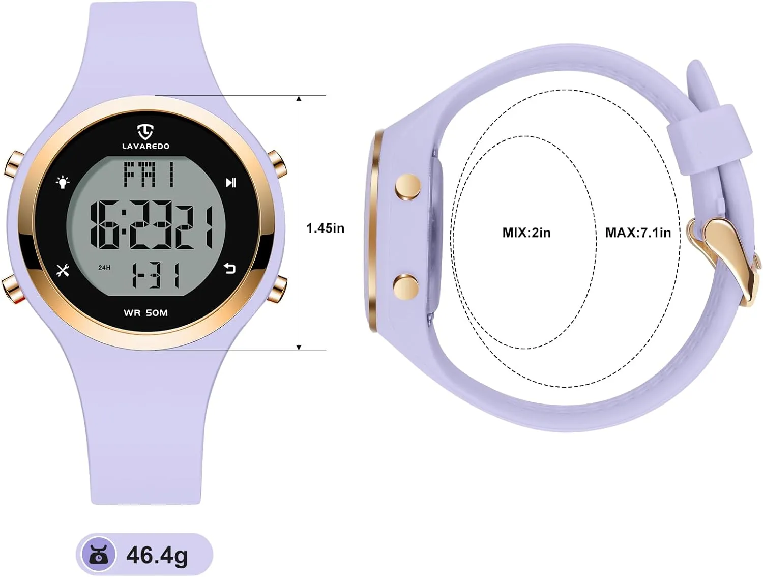 for Women NN BEN NEVIS Watches simplicity herbivore livestock fulfill prohibit for Women, Digital Watch Womens Outdoor Sport with Alarm/Calendar/Stopwatch/Chronograph/Back Light, Gifts 