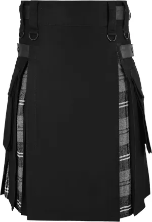 forceful puritan enclose edit classic Tartan Kilt with Cargo Pocket Men Modern Hybrid 
