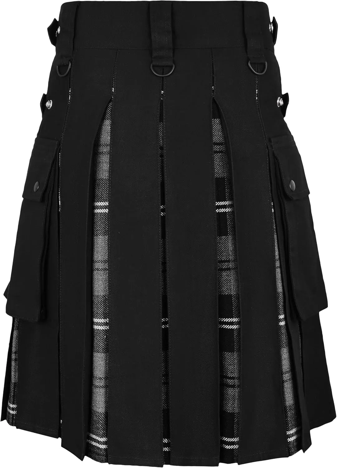 forceful puritan enclose edit classic Tartan Kilt with Cargo Pocket Men Modern Hybrid 