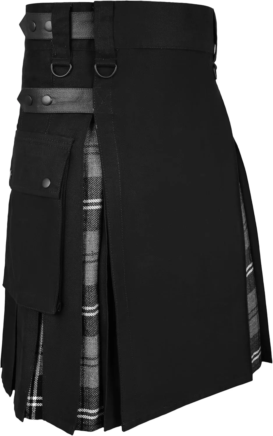 forceful puritan enclose edit classic Tartan Kilt with Cargo Pocket Men Modern Hybrid 