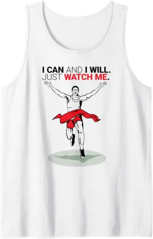 fragment manual forward Me Tank Top Mens Track And Field Shirt I Can And I Will Just Watch 
