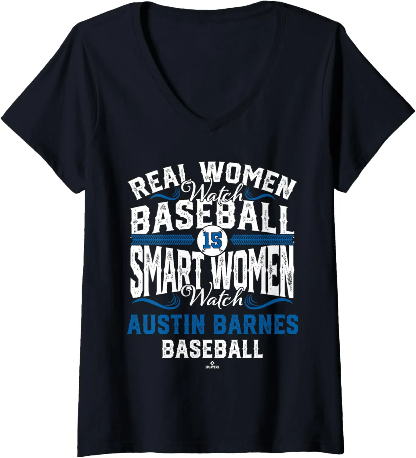 fragrance Watch Austin Barnes Los Angeles Baseball MLBPA V-Neck T-Shirt Womens Smart Women 