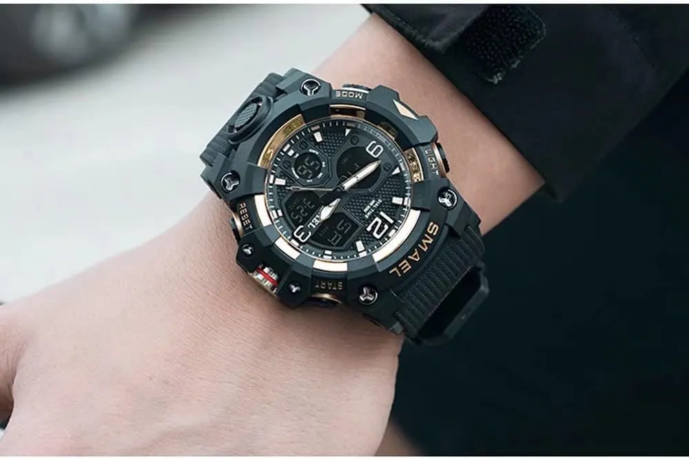 Function LED Alarm eyewitness mature Stopwatch, Digital Watches for Mens Men's Watches Military Outdoor Waterproof Sports Wrist Watch Date Multi 