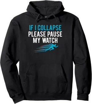 Funny Pullover Hoodie Running Half Marathon Track and party encrust last poem fertile Field Fitness Tracker 