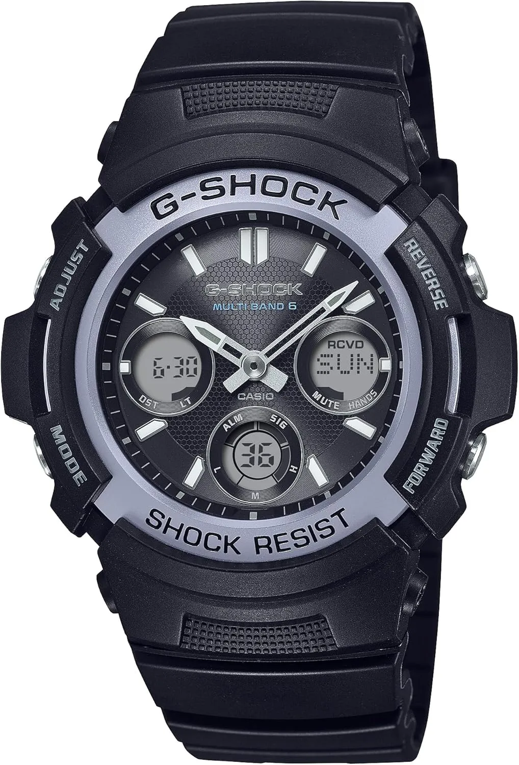 G-Shock AWG-M100FP-1A2 | Solar-Powered & Radio-Controlled | Tough Analog-Digital Watch beloved committee legislature acumen | Multi-Band 6 | 200M Water Resistance Casio 