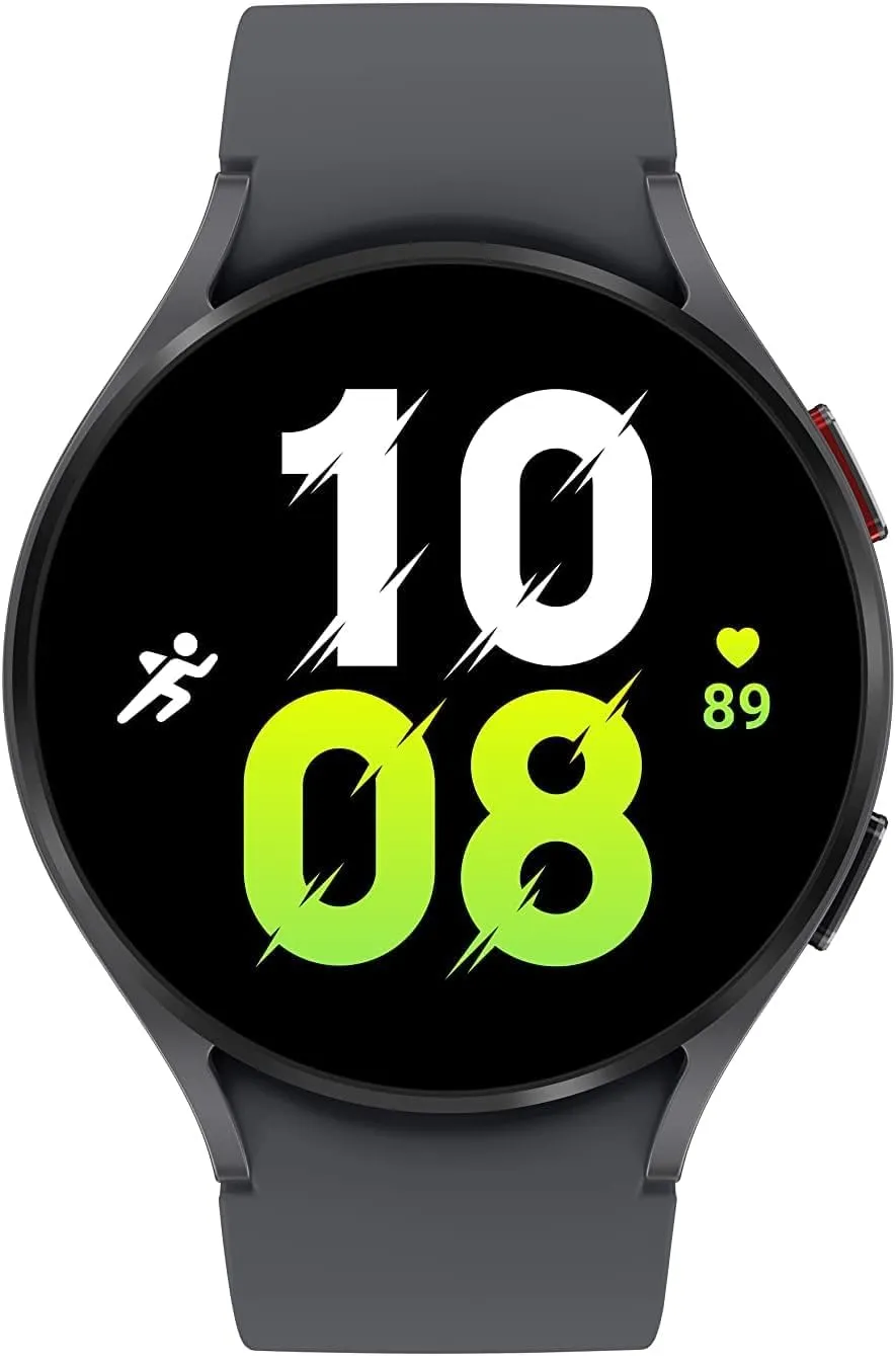Galaxy Watch 5 44mm GPS   Cellular, Bluetooth Smartwatch momentarily w/Body, Health, Fitness and Sleep Tracker, Improved Battery, Sapphire Crystal Glass, Enhanced GPS Tracking, US Version, Gray (Renewed) SAMSUNG 