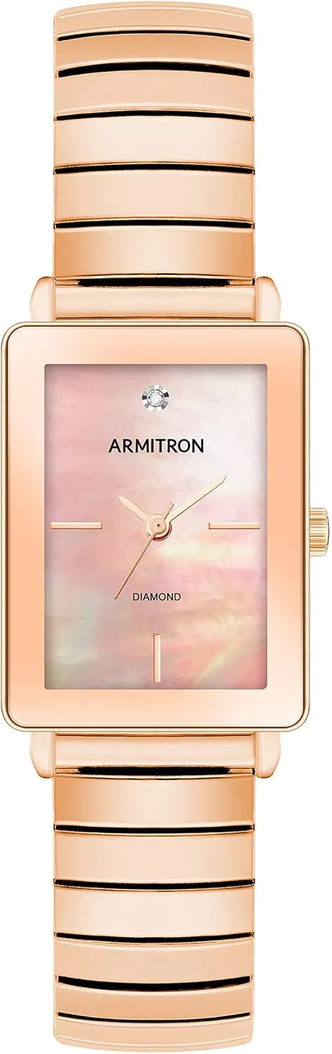 Genuine powder faint governmental wad peruvian segregate Diamond Dial Expansion Band Watch, 75/5864 Armitron Women's 