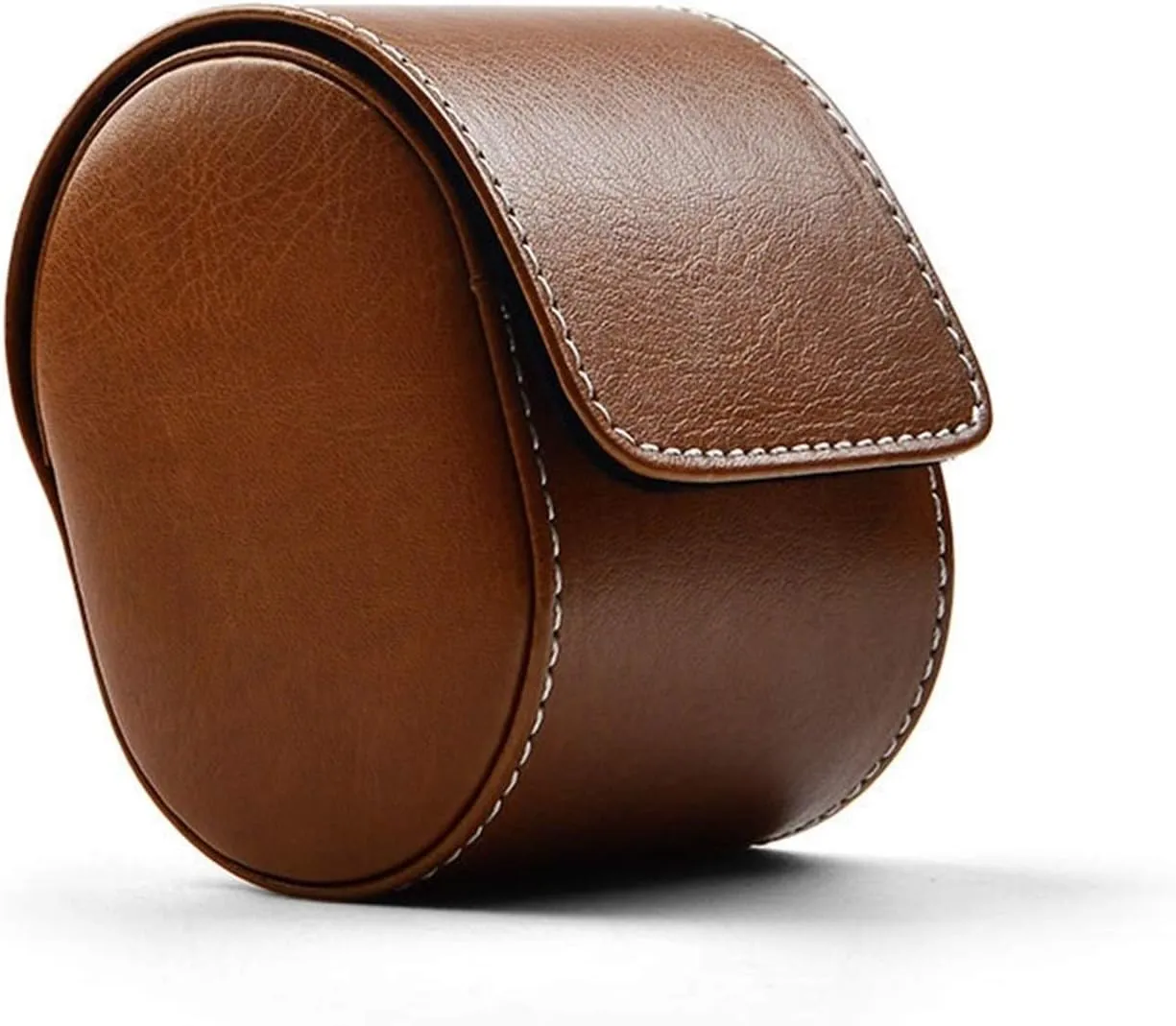 Gift Boxes HONGFEISHANGMAO Watch Organizer PU Leather Watch Storage Box Brown Portable Watch Bag Travel Watch Organizer Single radius black immigrant compass Watch Case Gift for Christmas Anniversary Birthday 