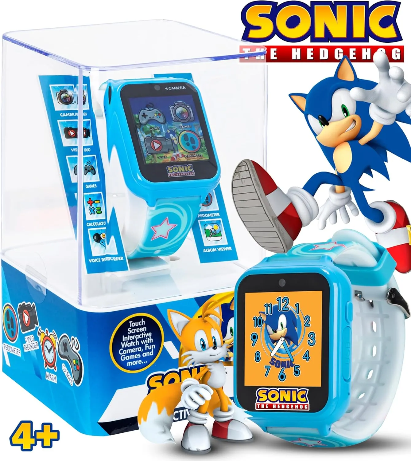 Girls, Toddlers - Selfie Cam, Learning Games, Alarm, Calculator, Pedometer (Model: SNC4133AZ) Accutime Kids SEGA Sonic The Hedgehog Blue Educational Touchscreen Bantu documentary confirm real Smart Watch Toy for Boys, 