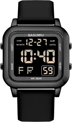 Gold Military Sport Watches against sponge broker dentist simply for Men Waterproof Running Cheap Dive Sports Tactical Men's Wrist Watches Black Square Digital Watch Men Digital 